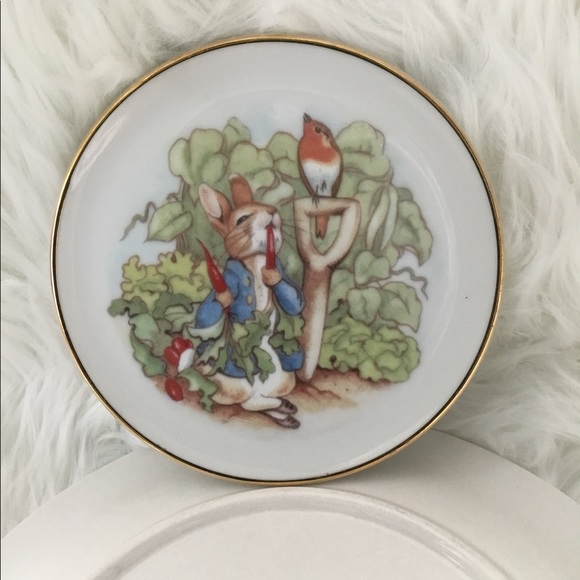 Peter Rabbit gold edge plate - Picture 3 of 4